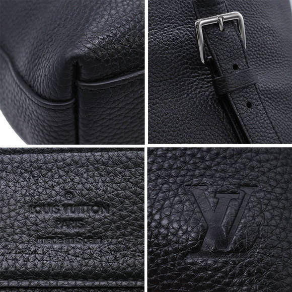 Louis Vuitton Cover Voyage Tote Bag Cuir Taurillon Black - Picture 9 of 9